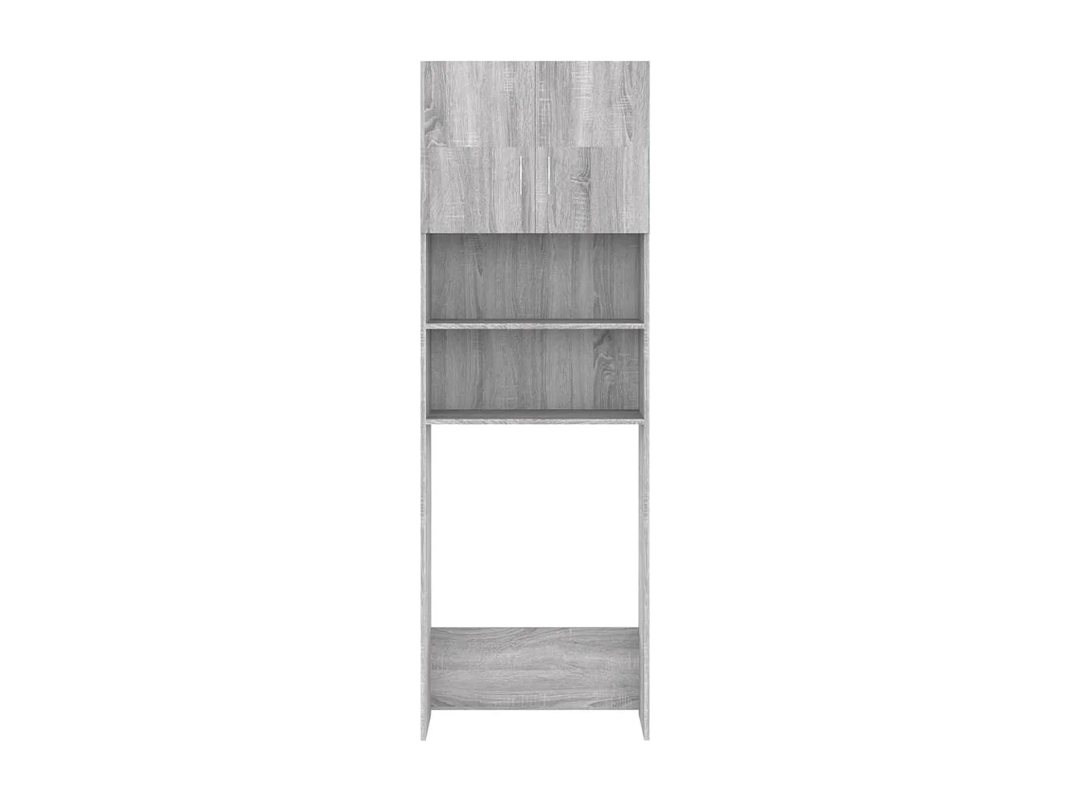 Mobile per lavatrice Sonoma grigio 64x25,5x190 cm