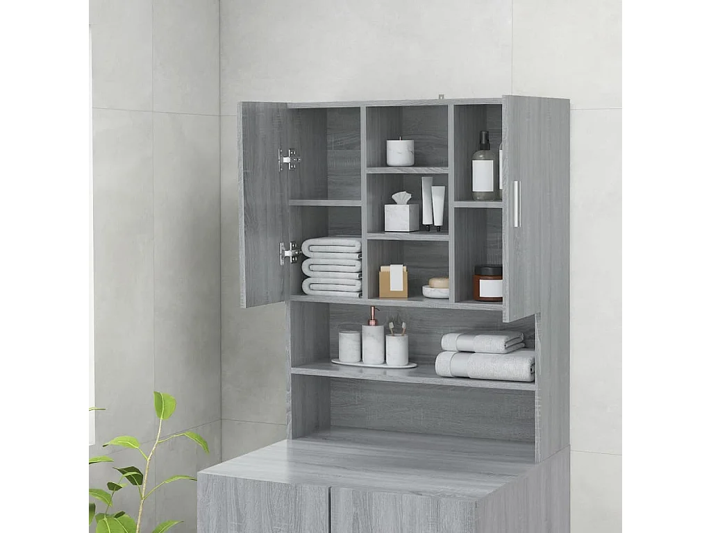 Meuble pour machine à laver Sonoma gris 70,5x25,5x90 cm