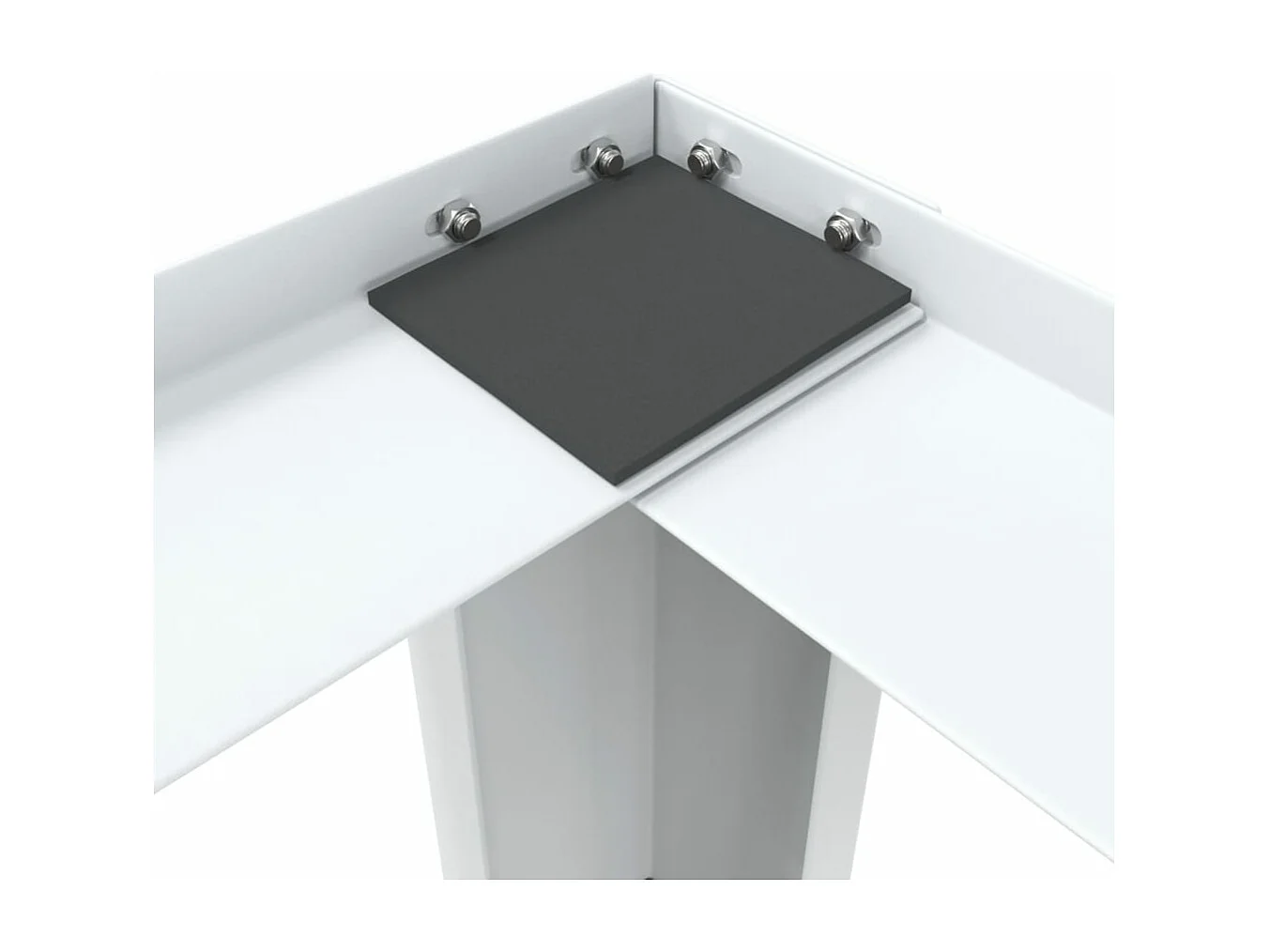 Socle double pour lave-linge et sèche-linge avec tiroirs Blanc