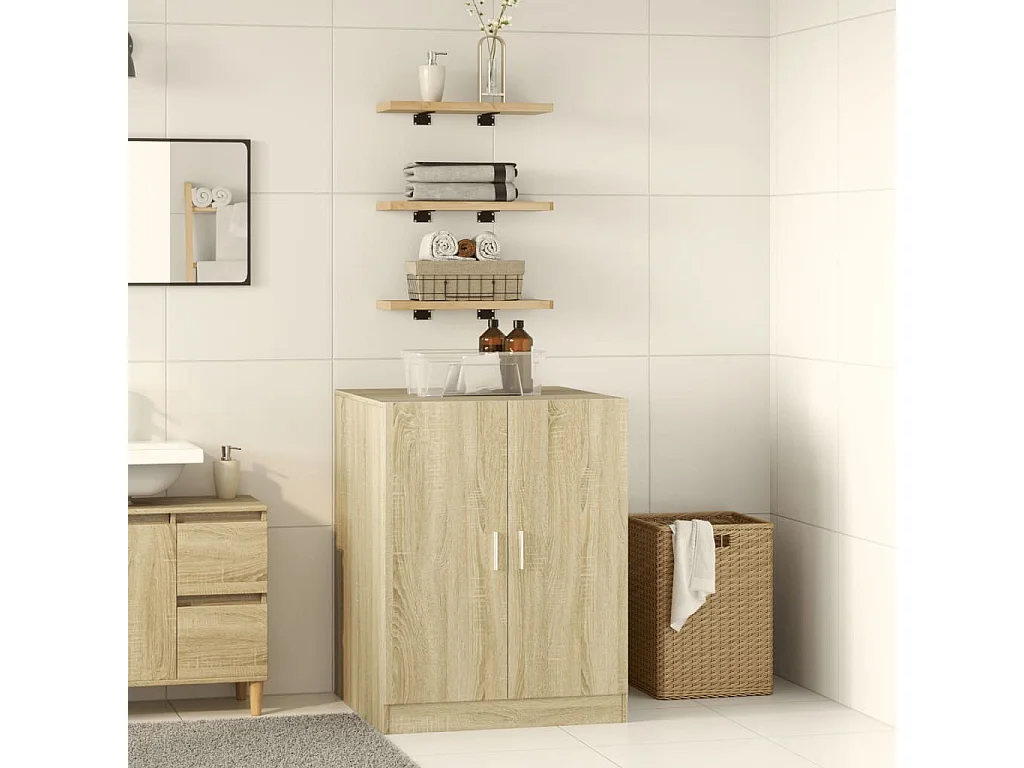 Meuble pour machine à laver chêne sonoma 70,5x71,5x91,5 cm