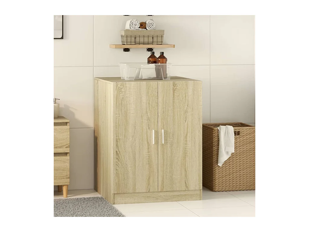 Meuble pour machine à laver chêne sonoma 70,5x71,5x91,5 cm