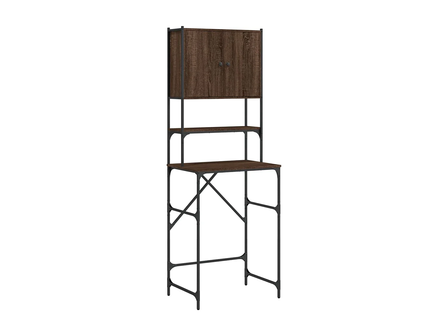 Armoire de machine à laver chêne marron 68x48,5x194 cm