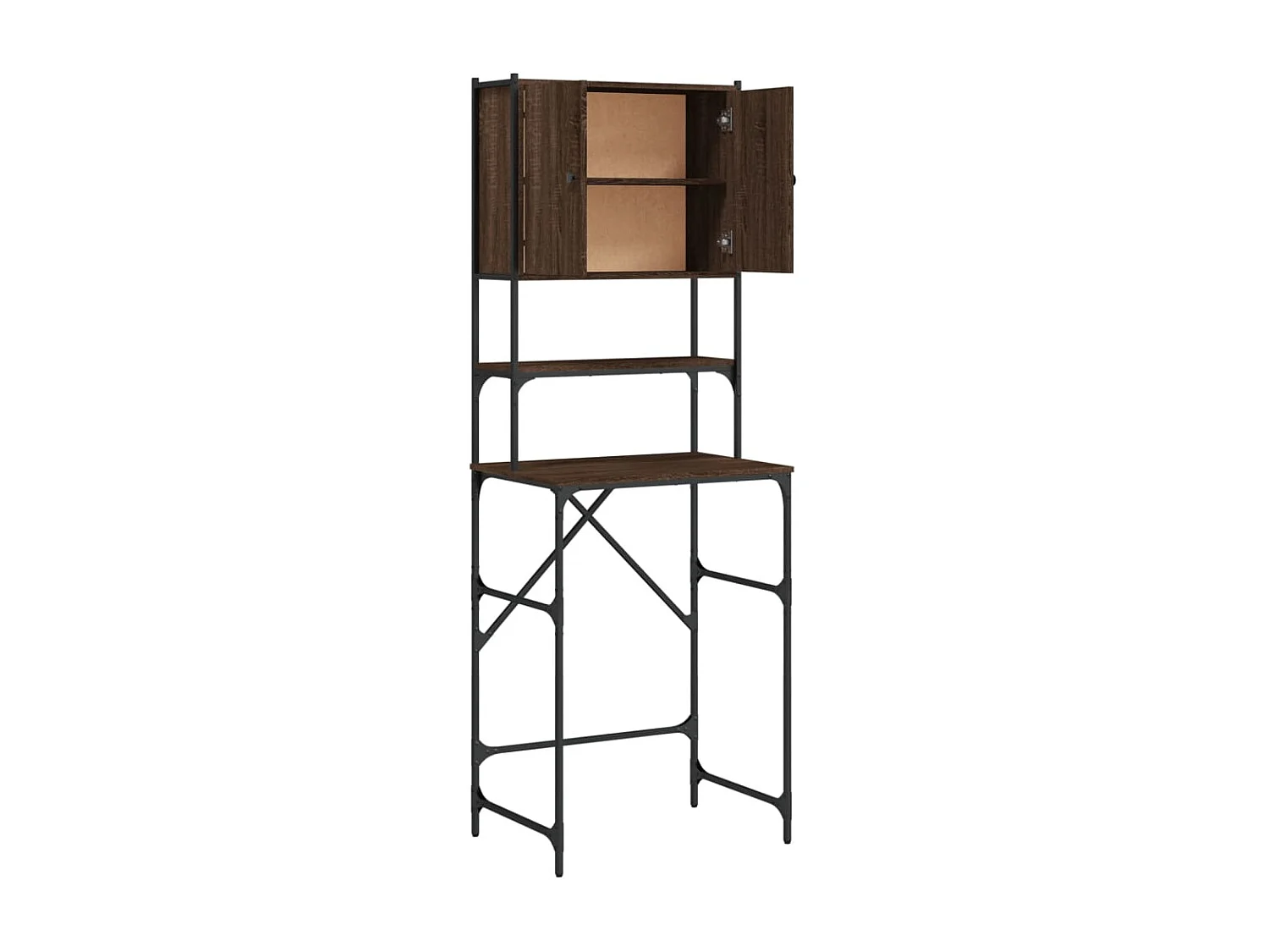 Armoire de machine à laver chêne marron 68x48,5x194 cm