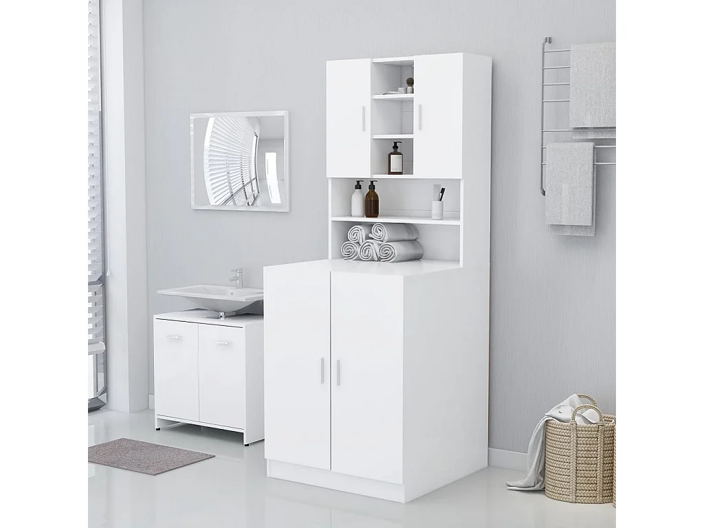 Meuble pour machine à laver Blanc