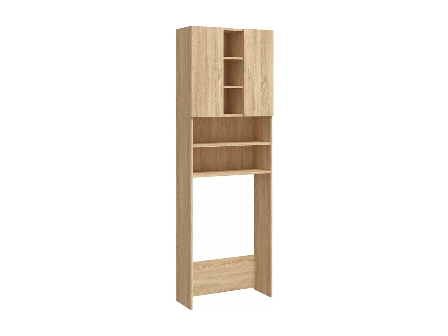 Meuble pour machine à laver Chêne sonoma 64x25,5x190 cm