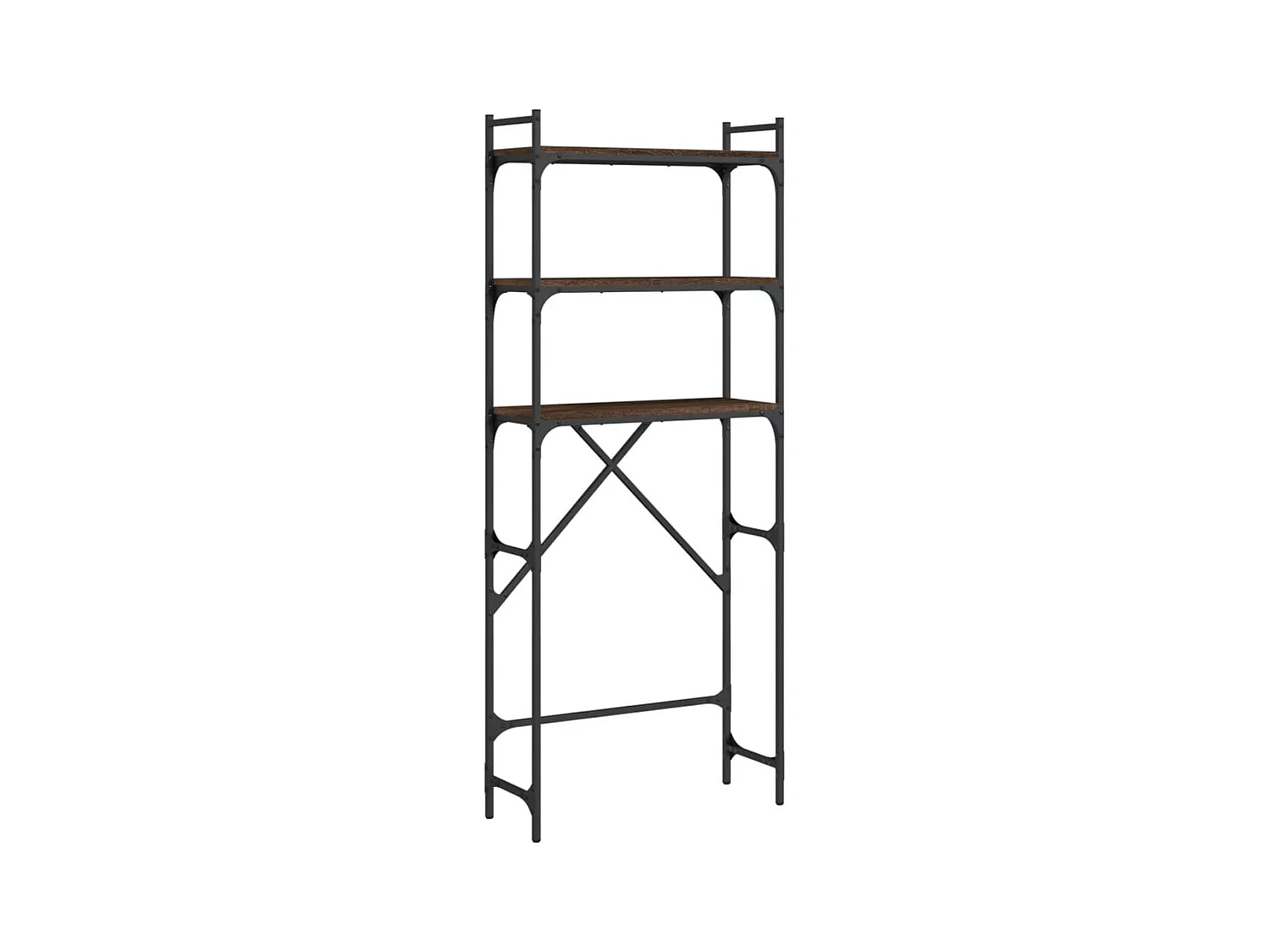 Étagère de lave-linge chêne marron 67x25x163 cm bois ingénierie