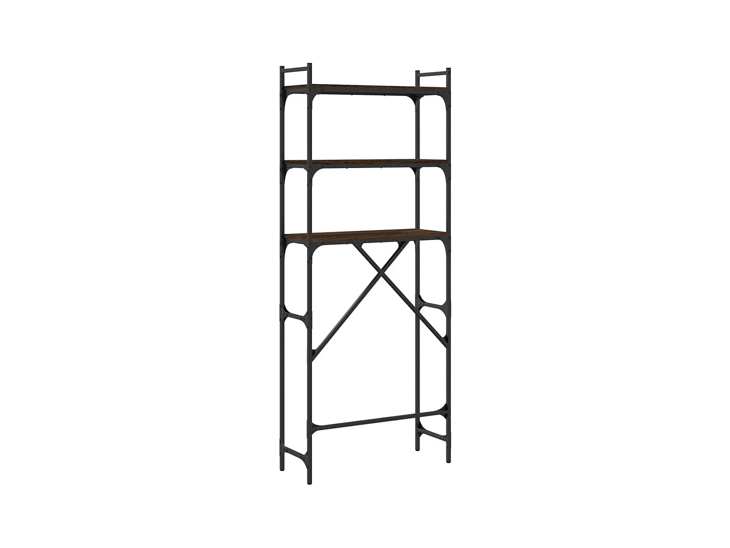 Étagère de lave-linge chêne marron 67x25x163 cm bois ingénierie