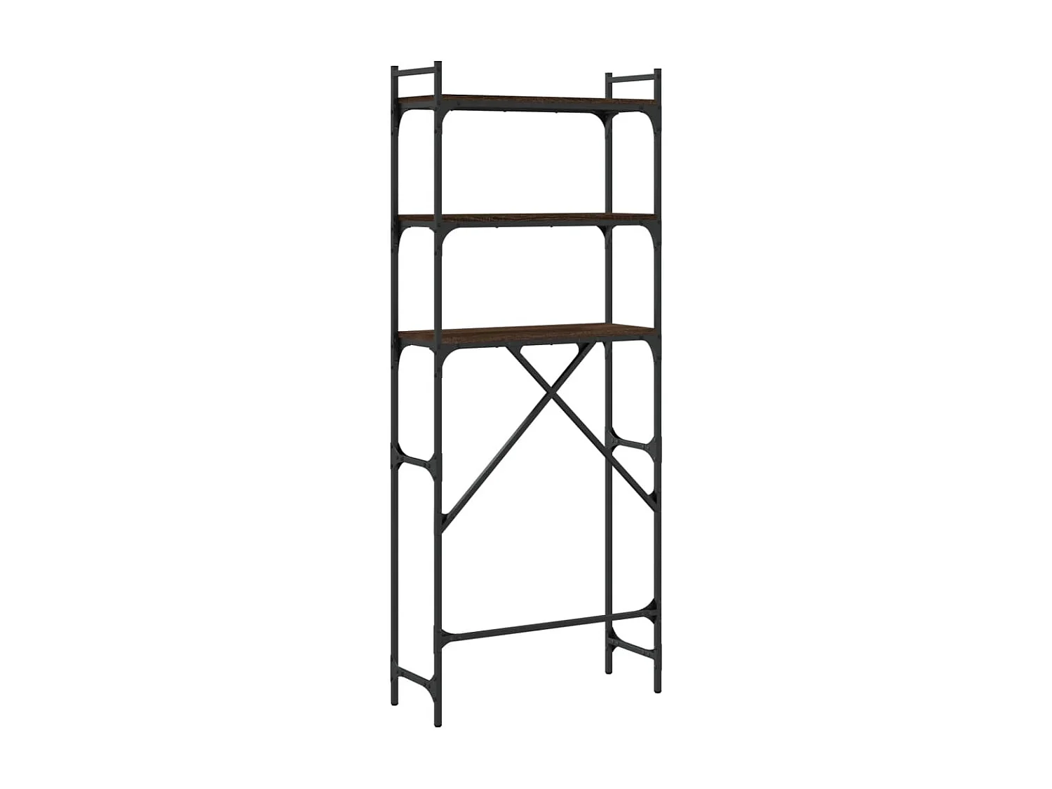 Étagère de lave-linge chêne marron 67x25x163 cm bois ingénierie