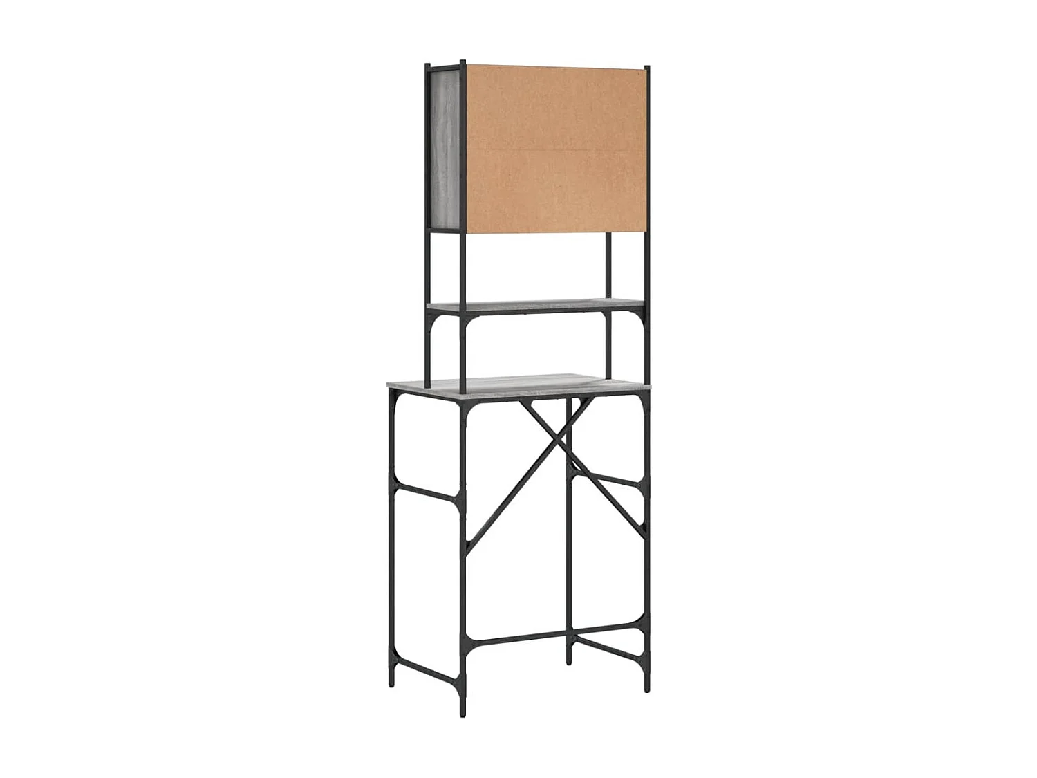 Armário para máquina de lavar Sonoma cinza 68x48,5x194 cm