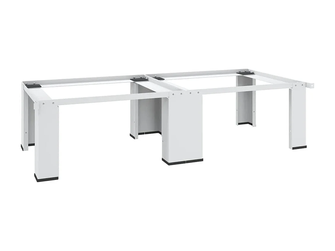 Socle double pour lave-linge et sèche-linge Blanc