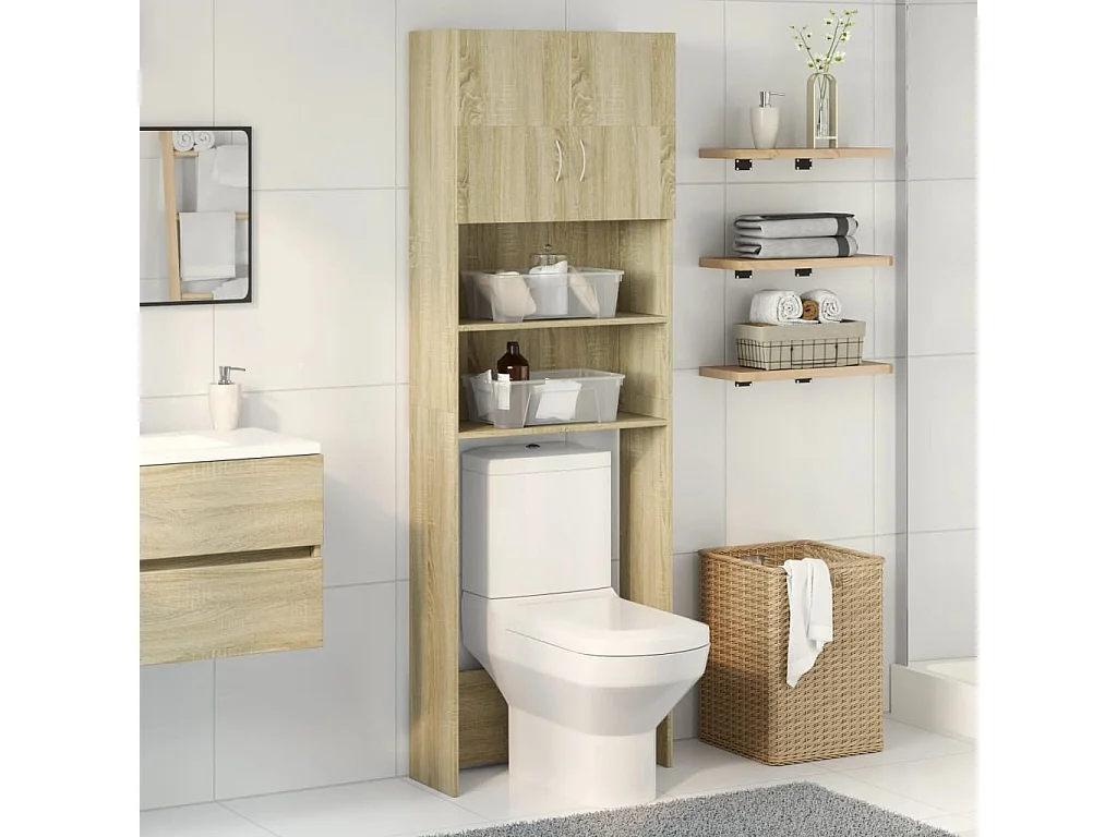 Mobile per lavatrice Rovere Sonoma Multistrato