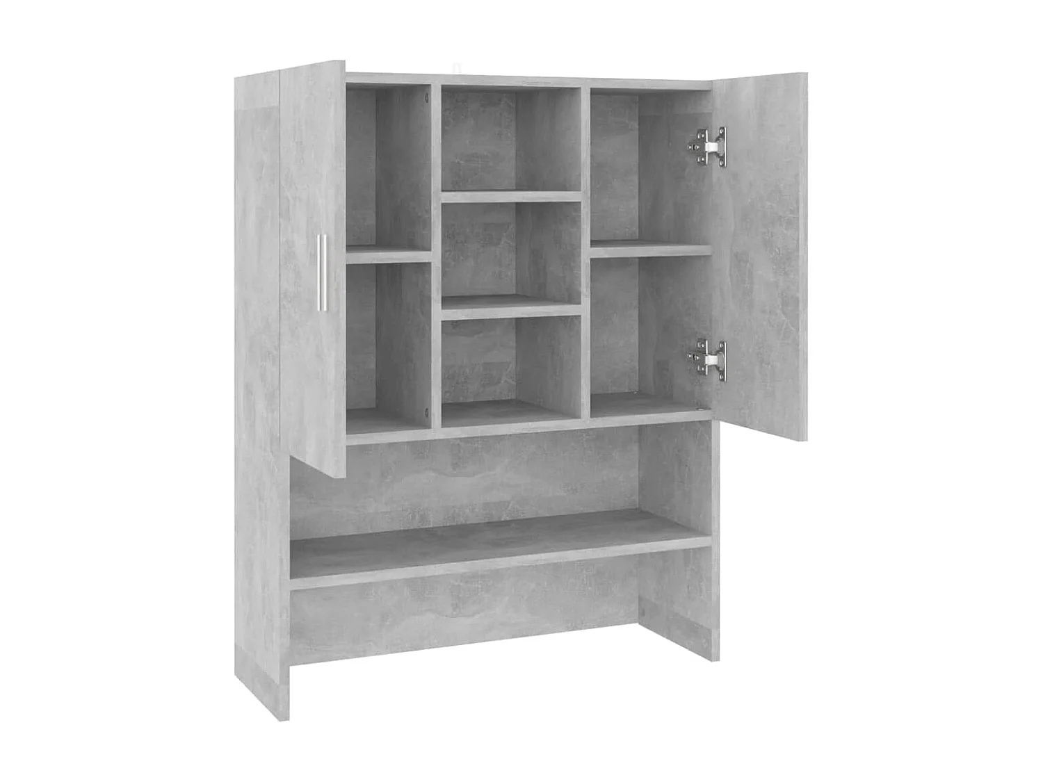 Kast voor wasmachine Betongrijs 70,5x25,5x90 cm