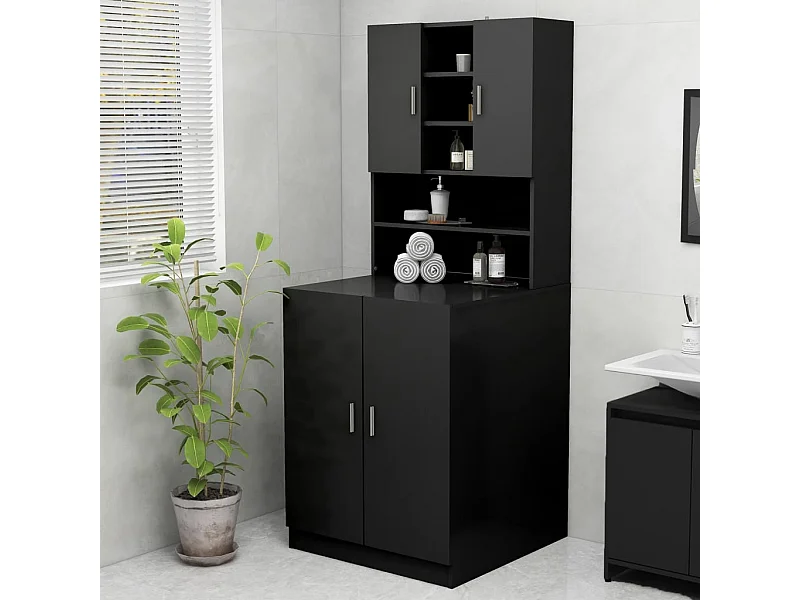 Mueble para lavadora Negro