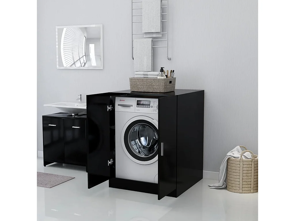 Mueble para lavadora Negro