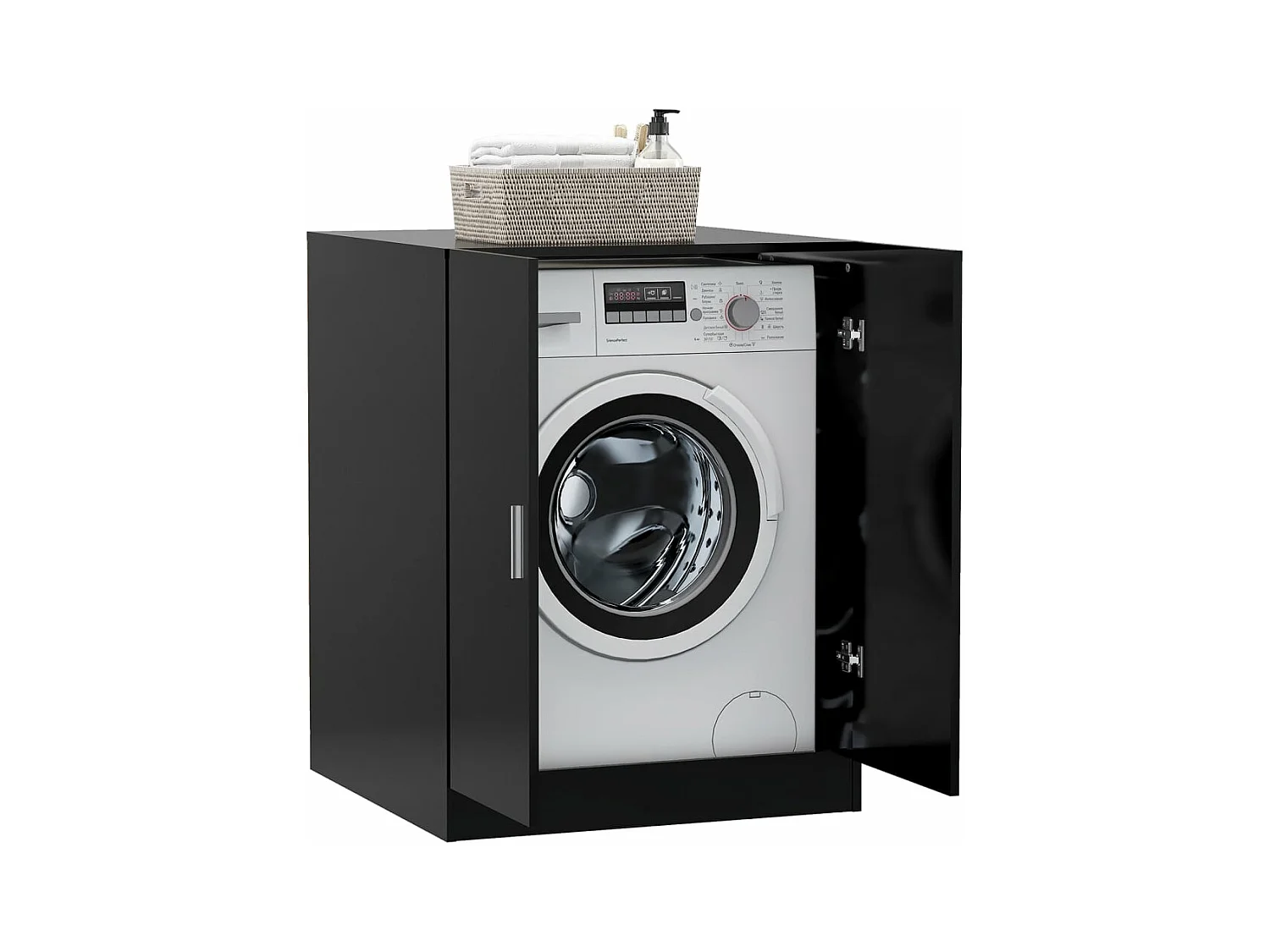 Mueble para lavadora Negro