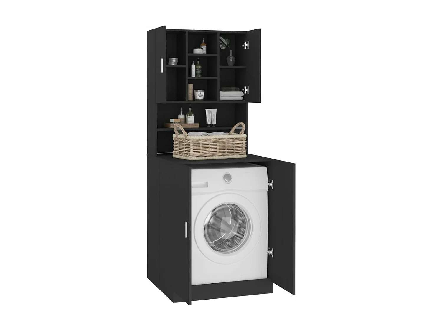 Wasmachinekast Zwart