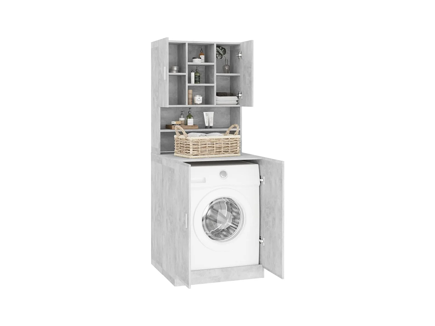 Mobile lavatrice Grigio cemento