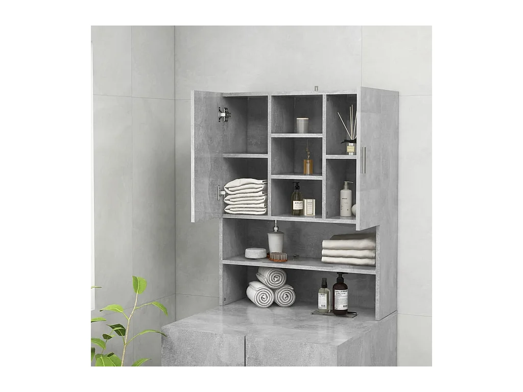 Mobile lavatrice Grigio cemento