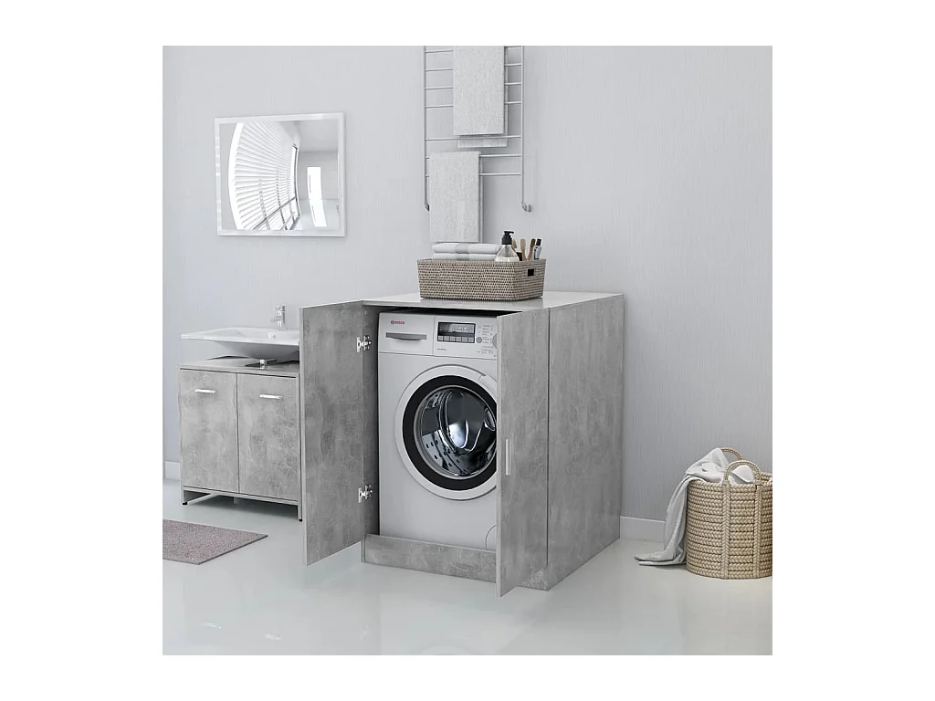Mobile lavatrice Grigio cemento