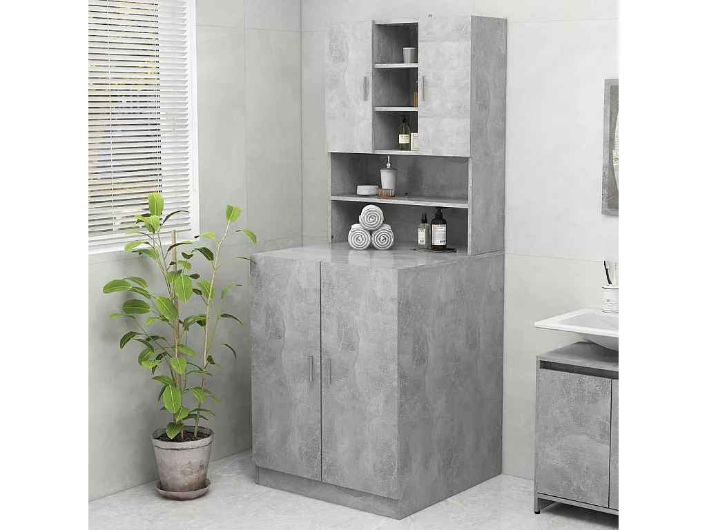 Mobile lavatrice Grigio cemento