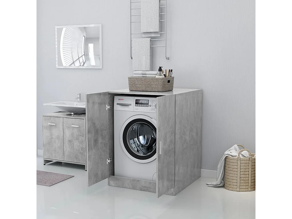 Mobile lavatrice Grigio cemento