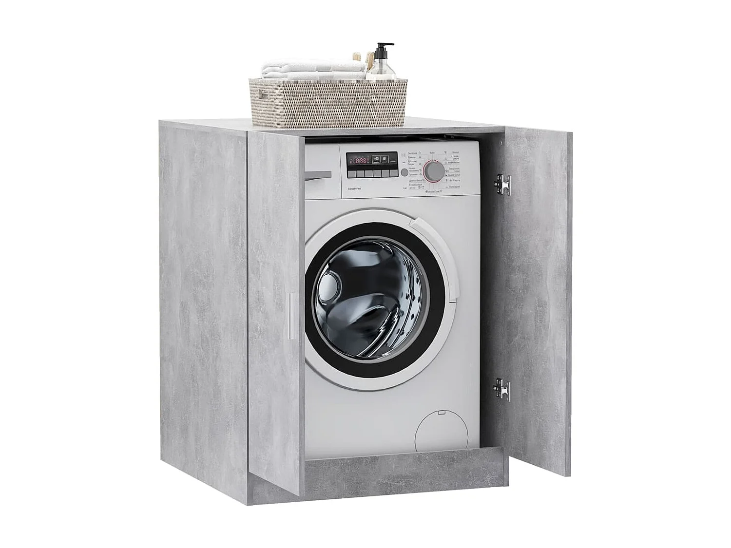 Mobile lavatrice Grigio cemento