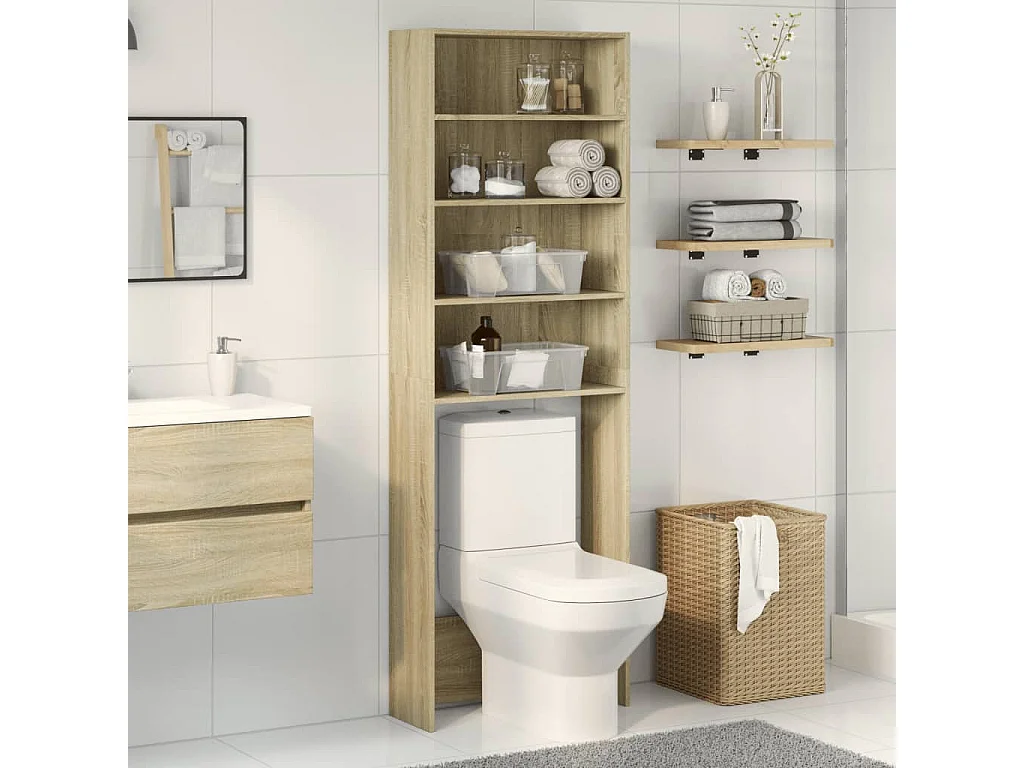 Wasmachinekast Sonoma eiken parket