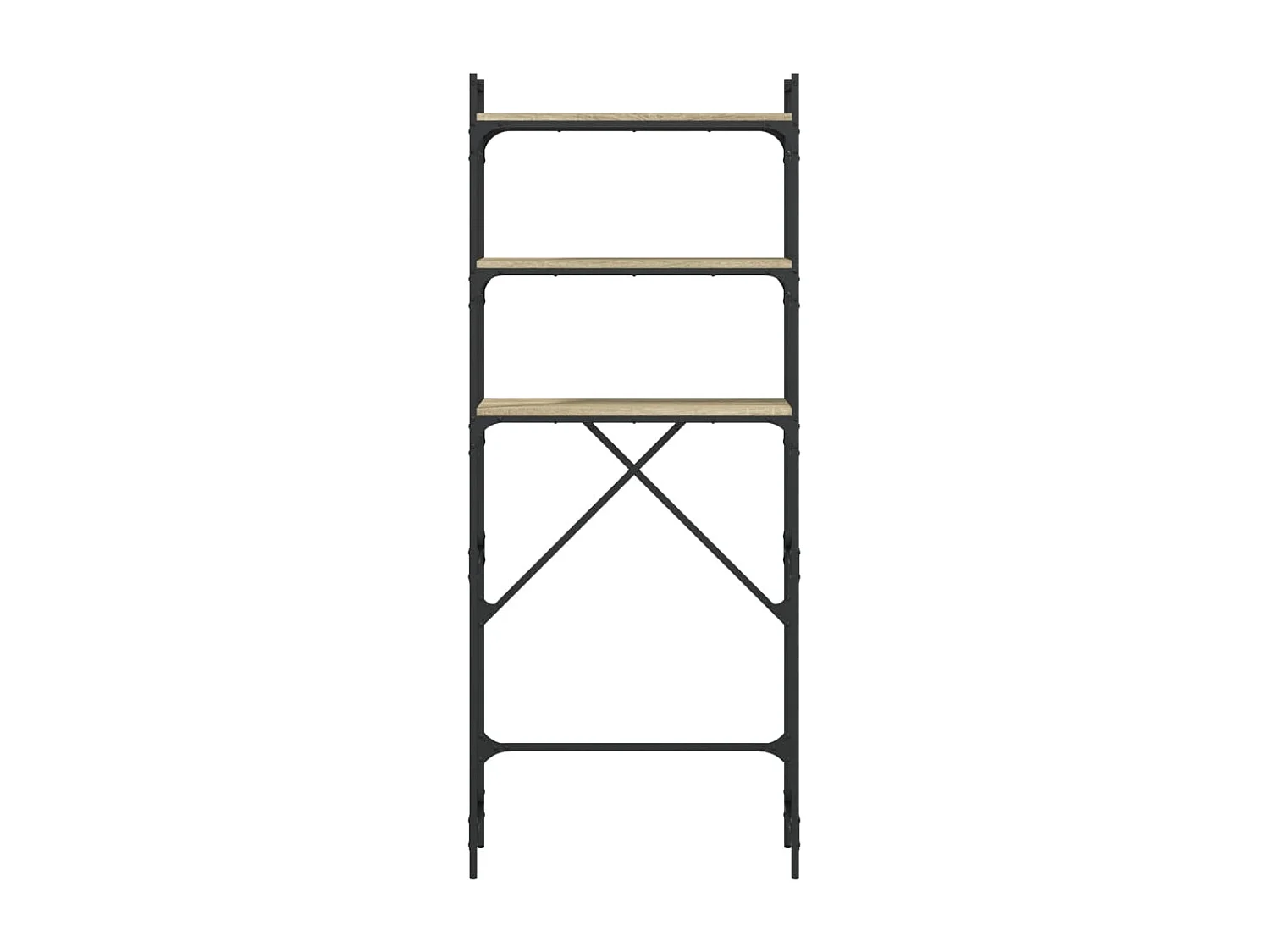 Étagère de lave-linge chêne sonoma 67x25x163 cm bois ingénierie