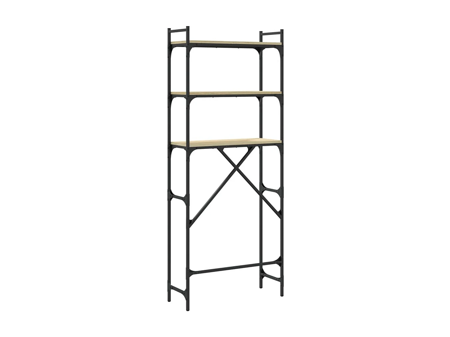 Étagère de lave-linge chêne sonoma 67x25x163 cm bois ingénierie