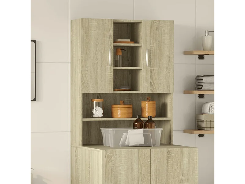Meuble pour machine à laver Chêne sonoma 70,5x24x90 cm