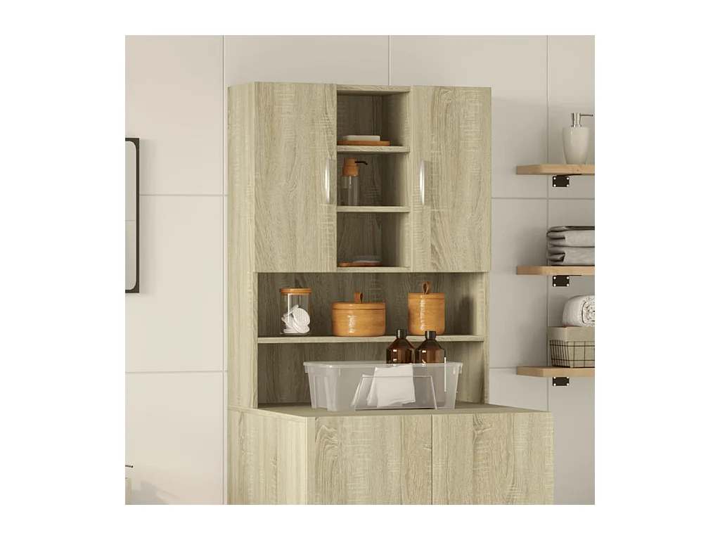 Waschmaschinenschrank Sonoma-Eiche 70,5x24x90 cm