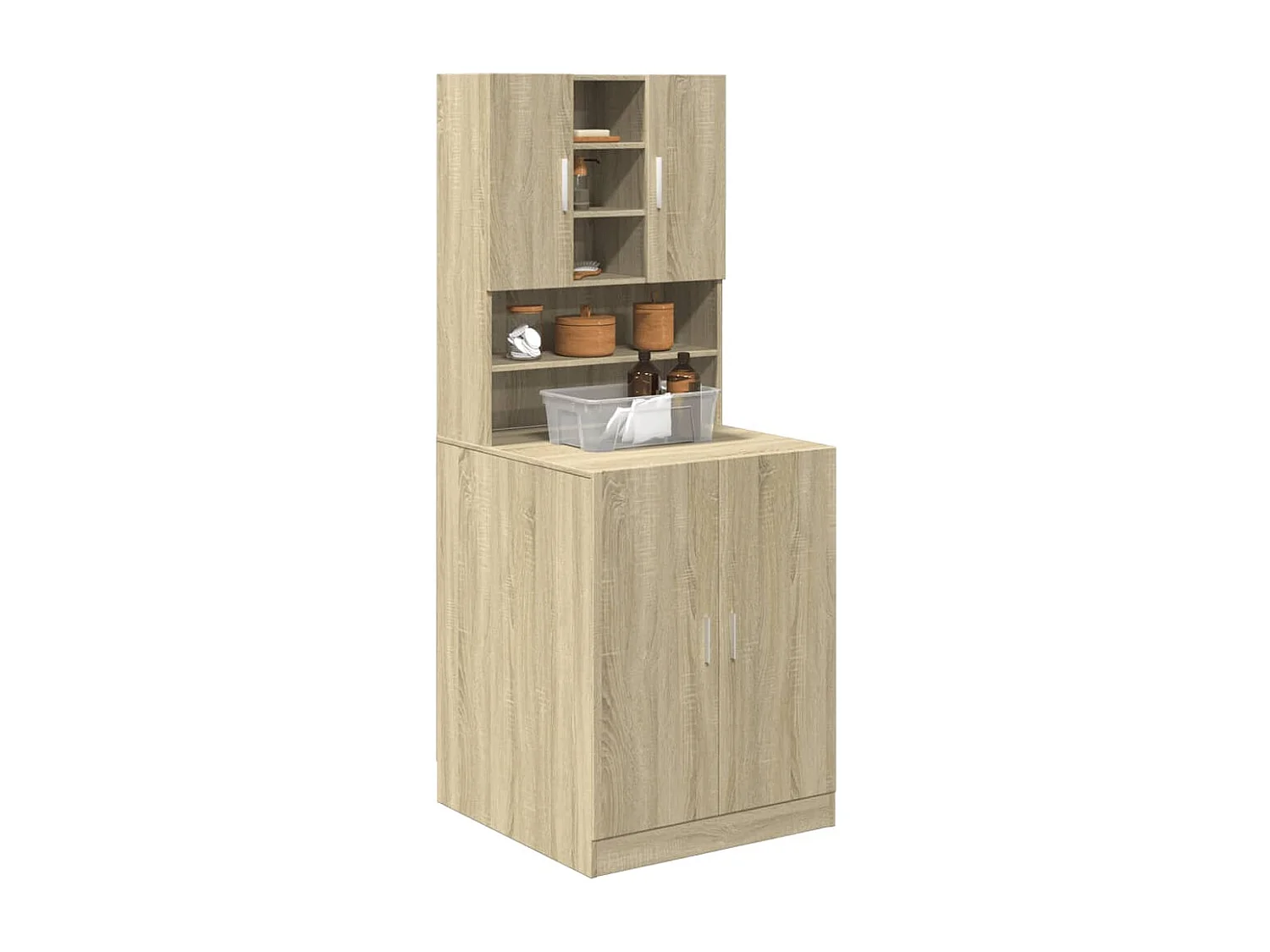 Meuble pour machine à laver Chêne sonoma 70,5x24x90 cm