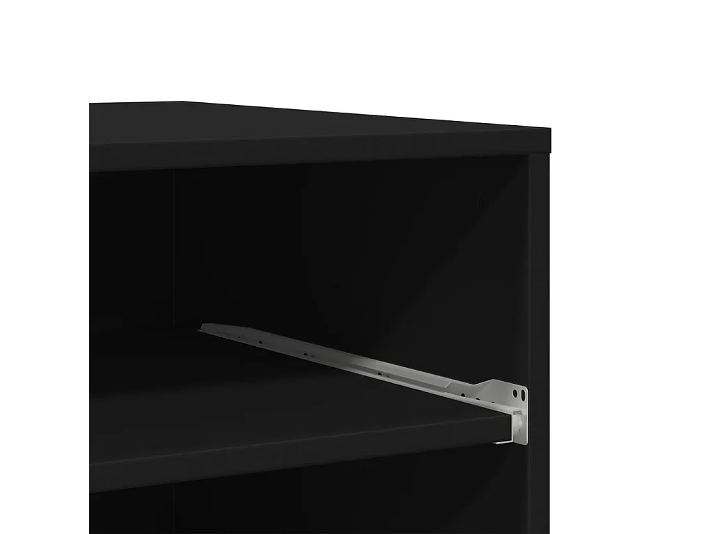 Support d'imprimante avec roulettes noir 60x48x74 cm