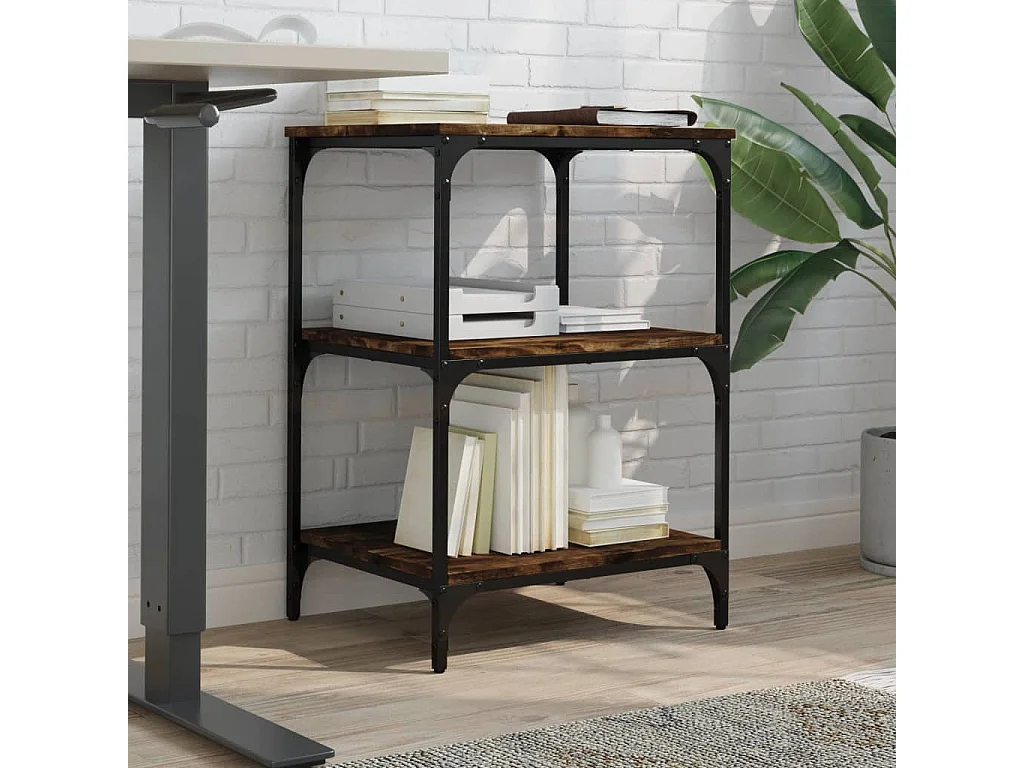 Druckerunterstützung 3 Ebenen Räuchereiche 50x41x75 cm