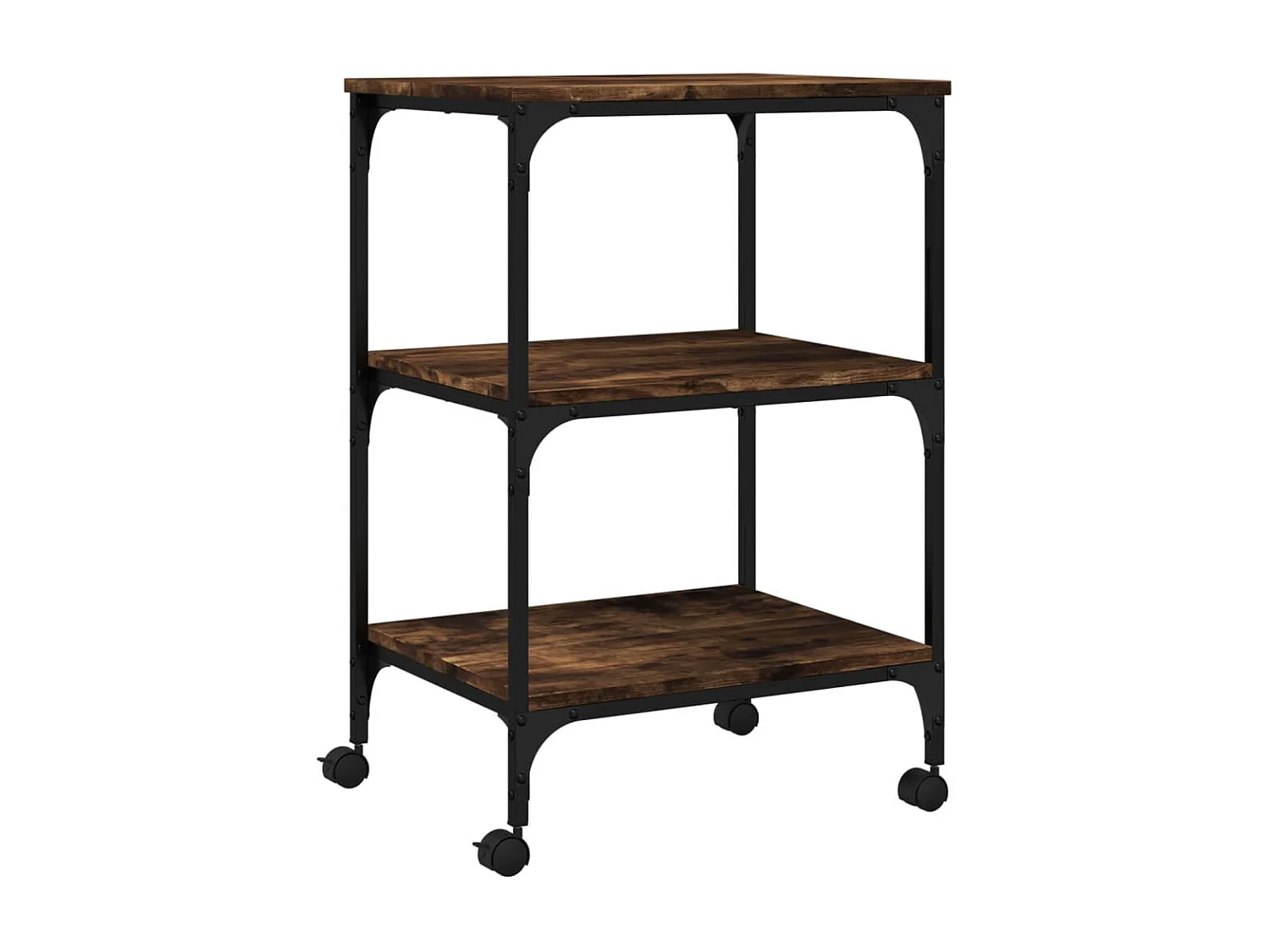 Druckerunterstützung 3 Ebenen Räuchereiche 50x41x75 cm