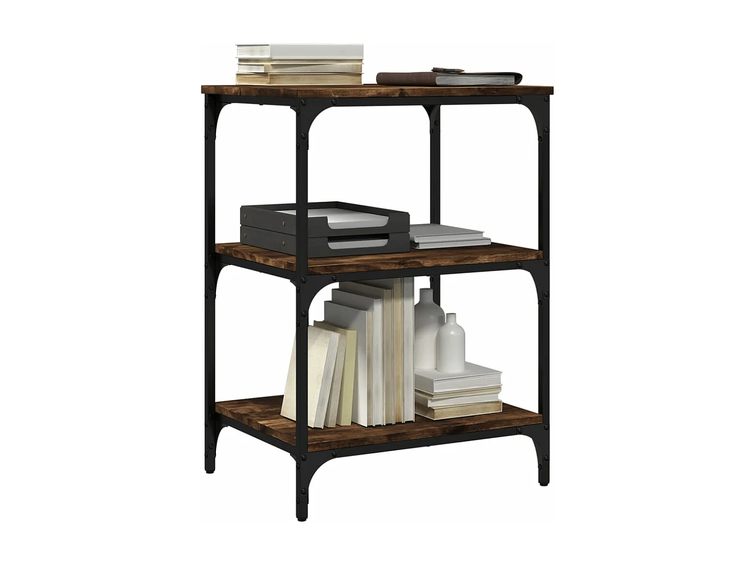 Druckerunterstützung 3 Ebenen Räuchereiche 50x41x75 cm