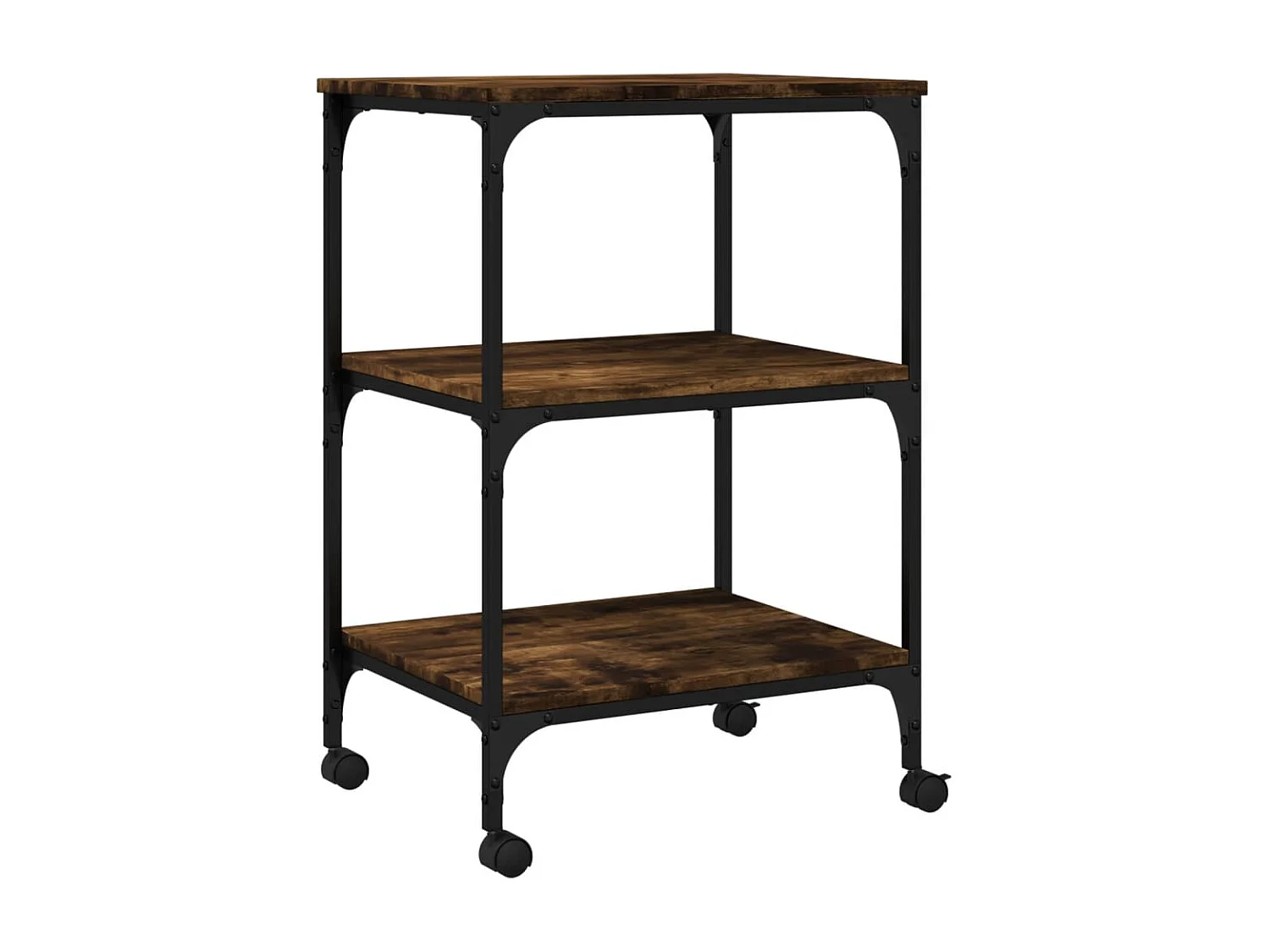 Druckerunterstützung 3 Ebenen Räuchereiche 50x41x75 cm