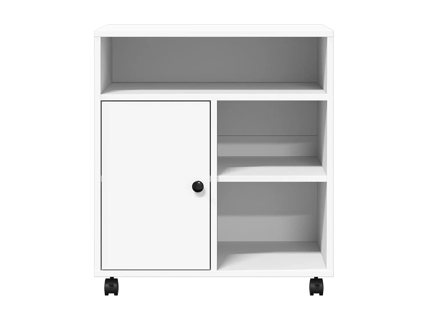 Supporto per stampante con ruote bianco 60x50x67 cm