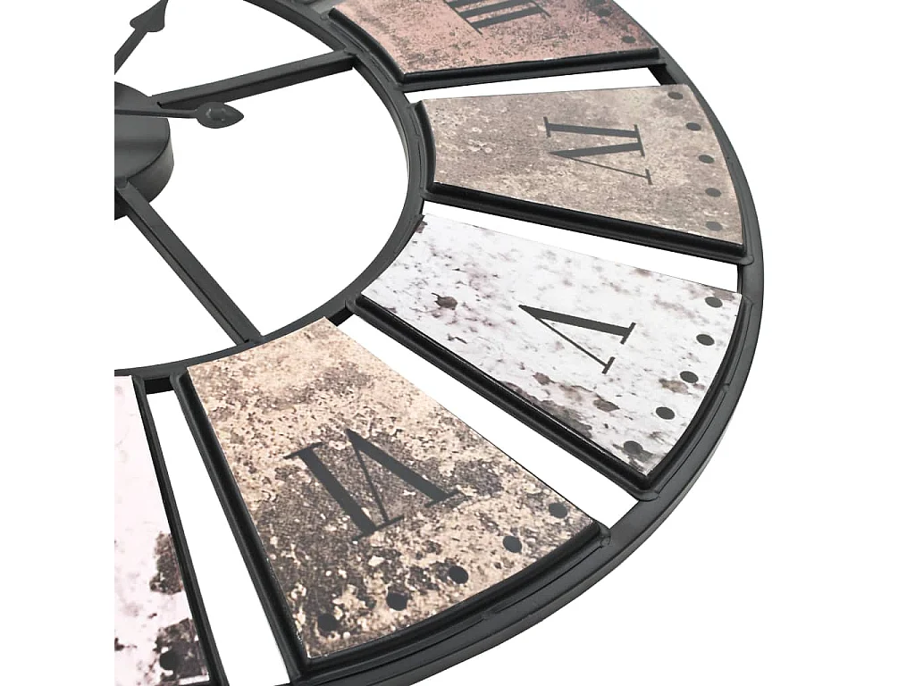 Reloj de pared vintage con movimiento de cuarzo 60 cm XXL