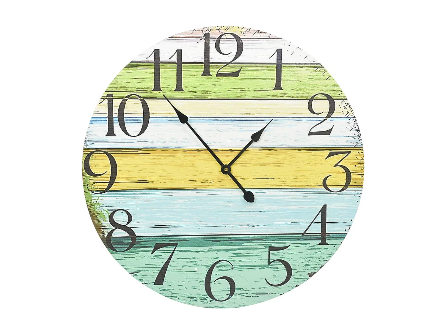 Reloj de pared Multicolor 60 cm MDF
