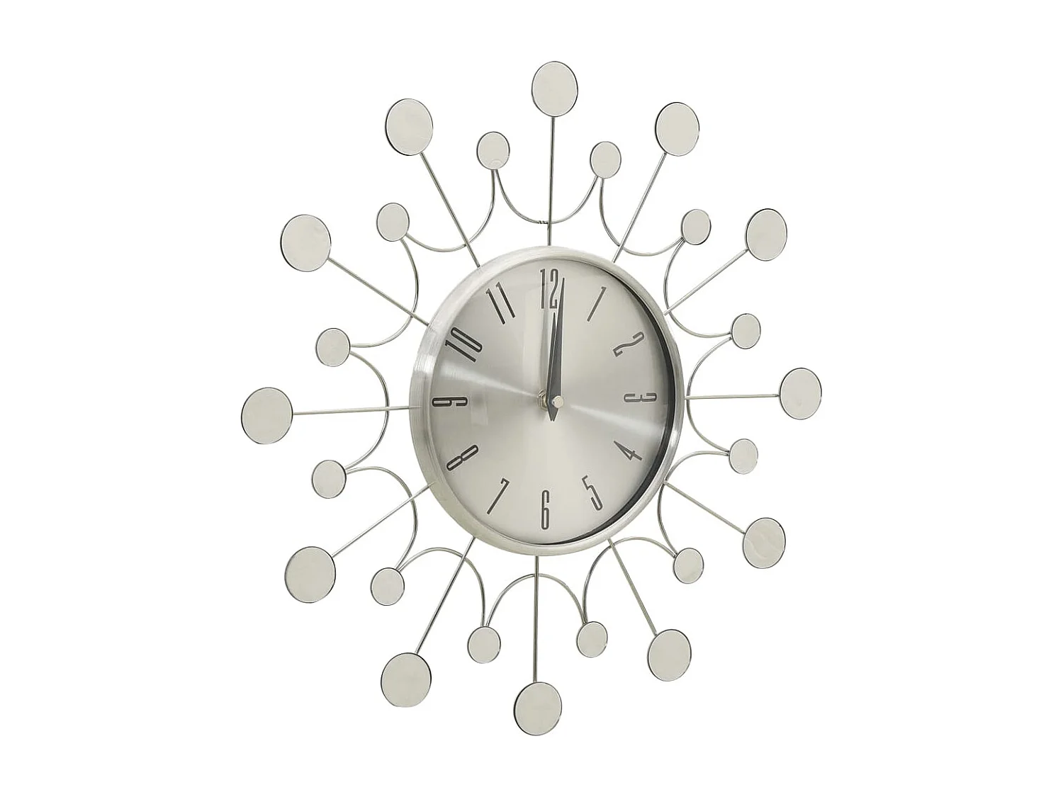 325165 Orologio da parete Argento 40 cm Metallo