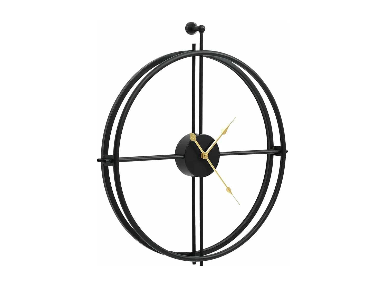 Horloge murale Noir 52 cm Fer