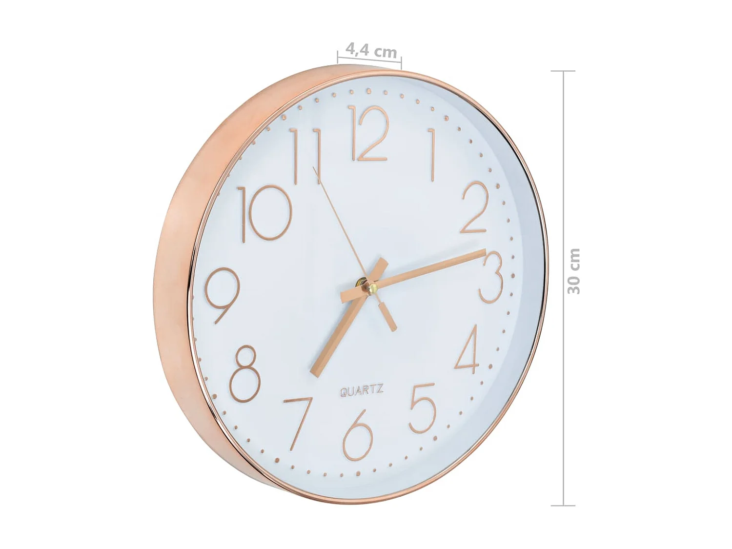 Reloj de pared 30 cm oro rosa