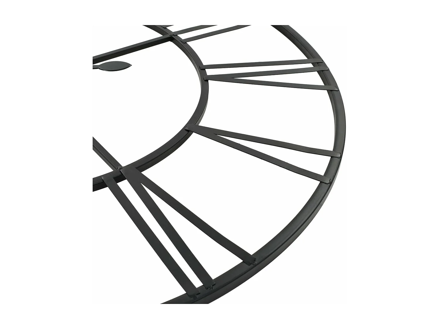 Horloge murale vintage avec mouvement à quartz Métal 80 cm XXL