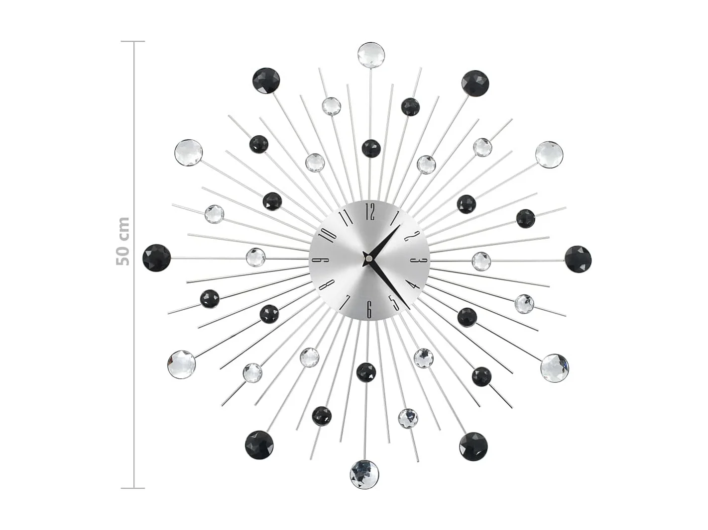 Orologio da parete con movimento al quarzo Design moderno 50 cm