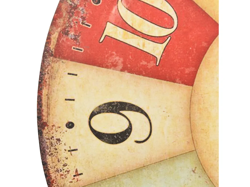 Horloge murale vintage Colorée 60 cm