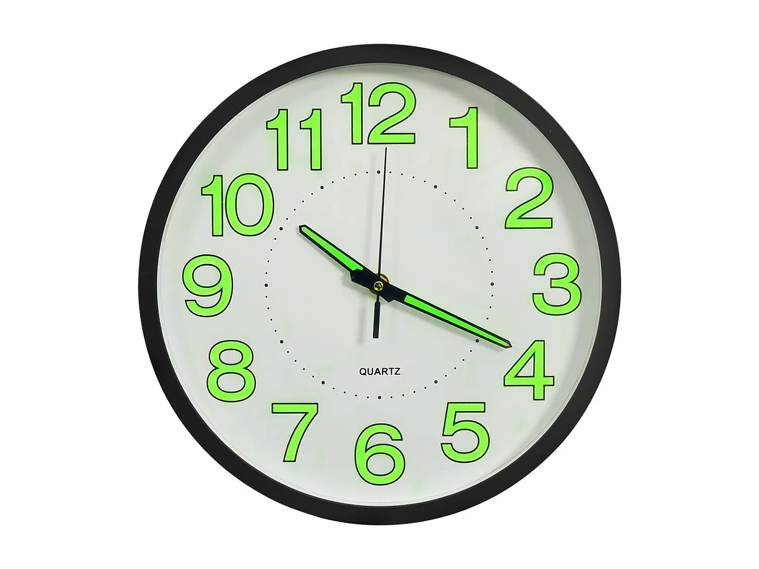 Horloge murale lumineuse Noir 30 cm