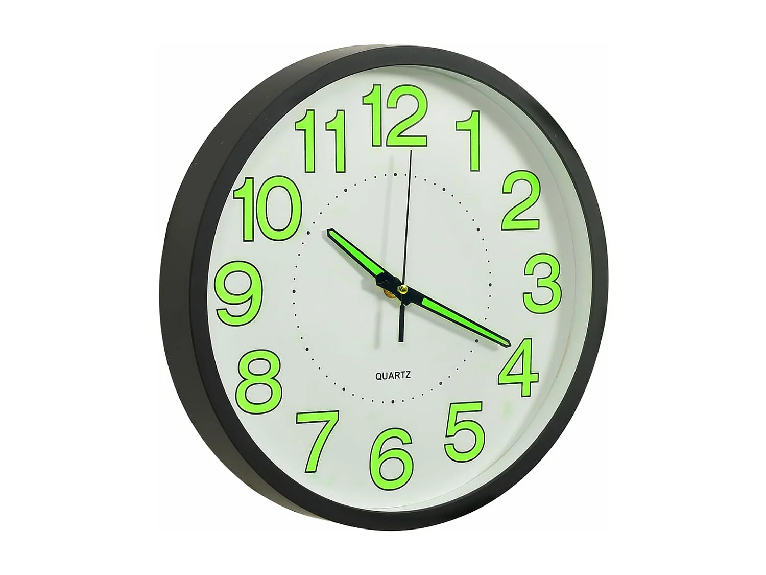 Horloge murale lumineuse Noir 30 cm