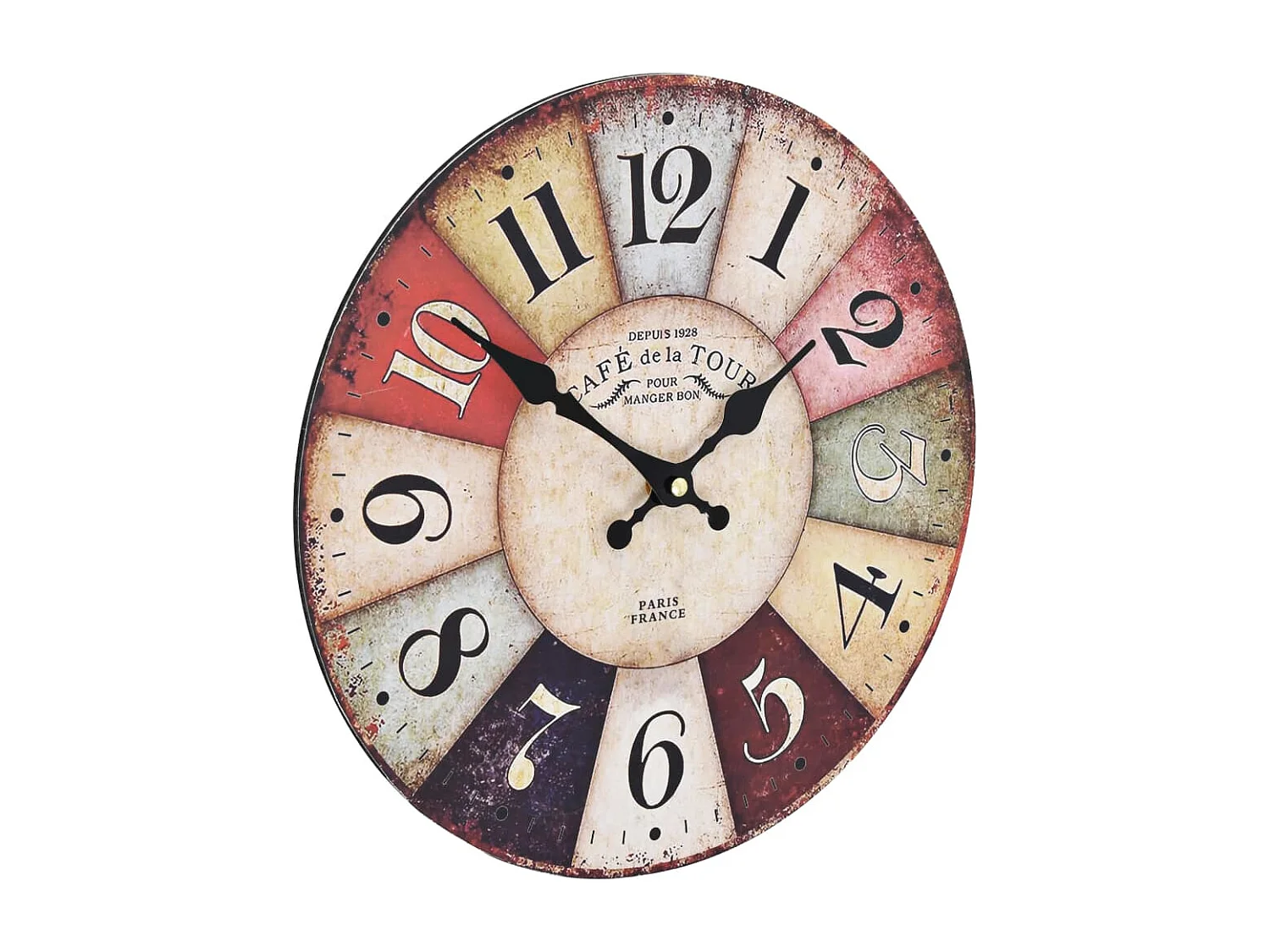 Orologio da parete vintage colorato 30 cm