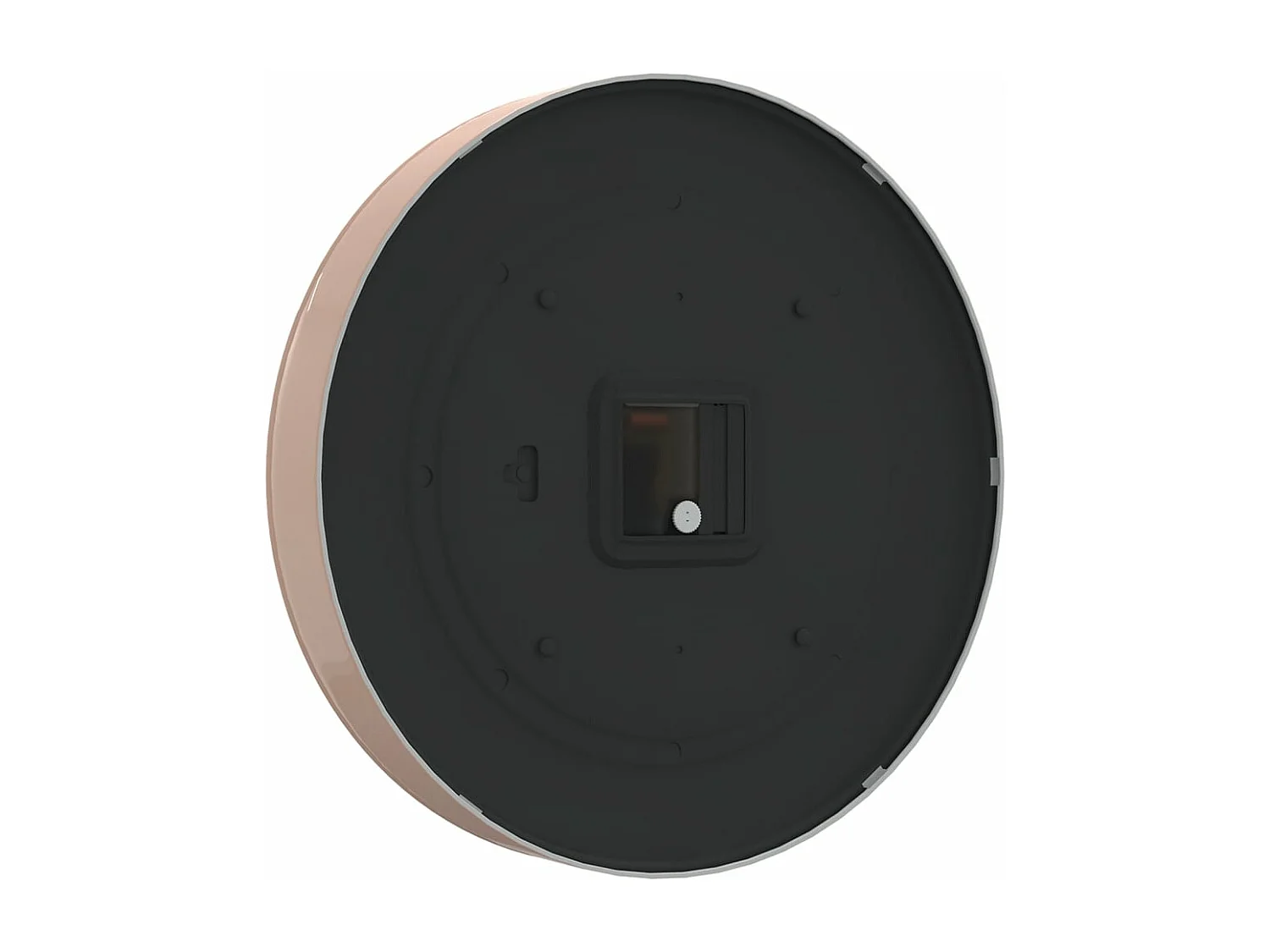 Relógio de parede dourado e branco Ø29,5 cm em poliestireno e vidro